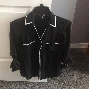 Candies black and white blouse